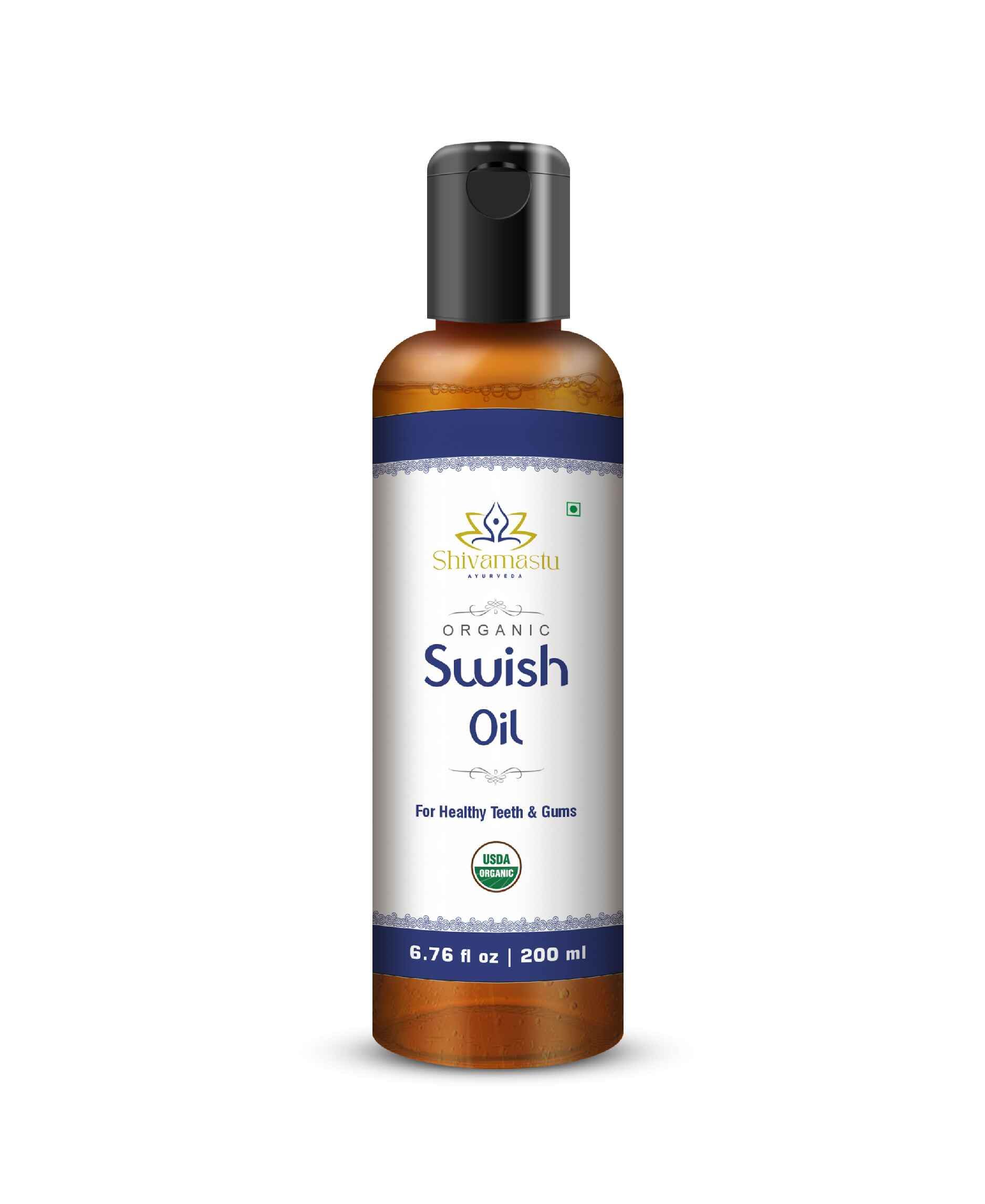 Shivamastu Ayurveda Organic Swish Oil 200 ml - 6.76 fl oz - Health N Wellness Shop