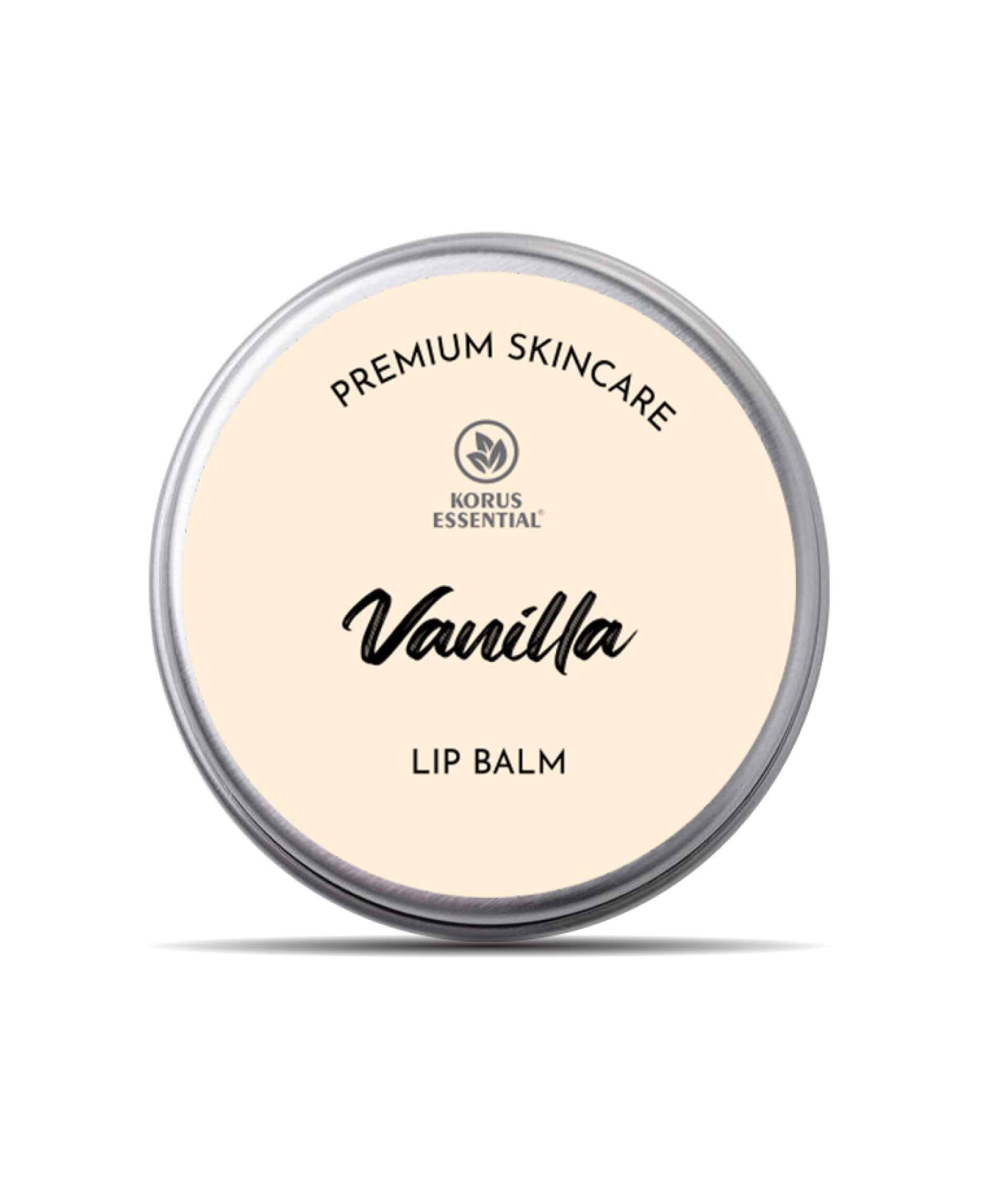 Korus Essential Vanilla Lip Balm 8gm - Shea Butter - Health N Wellness Shop