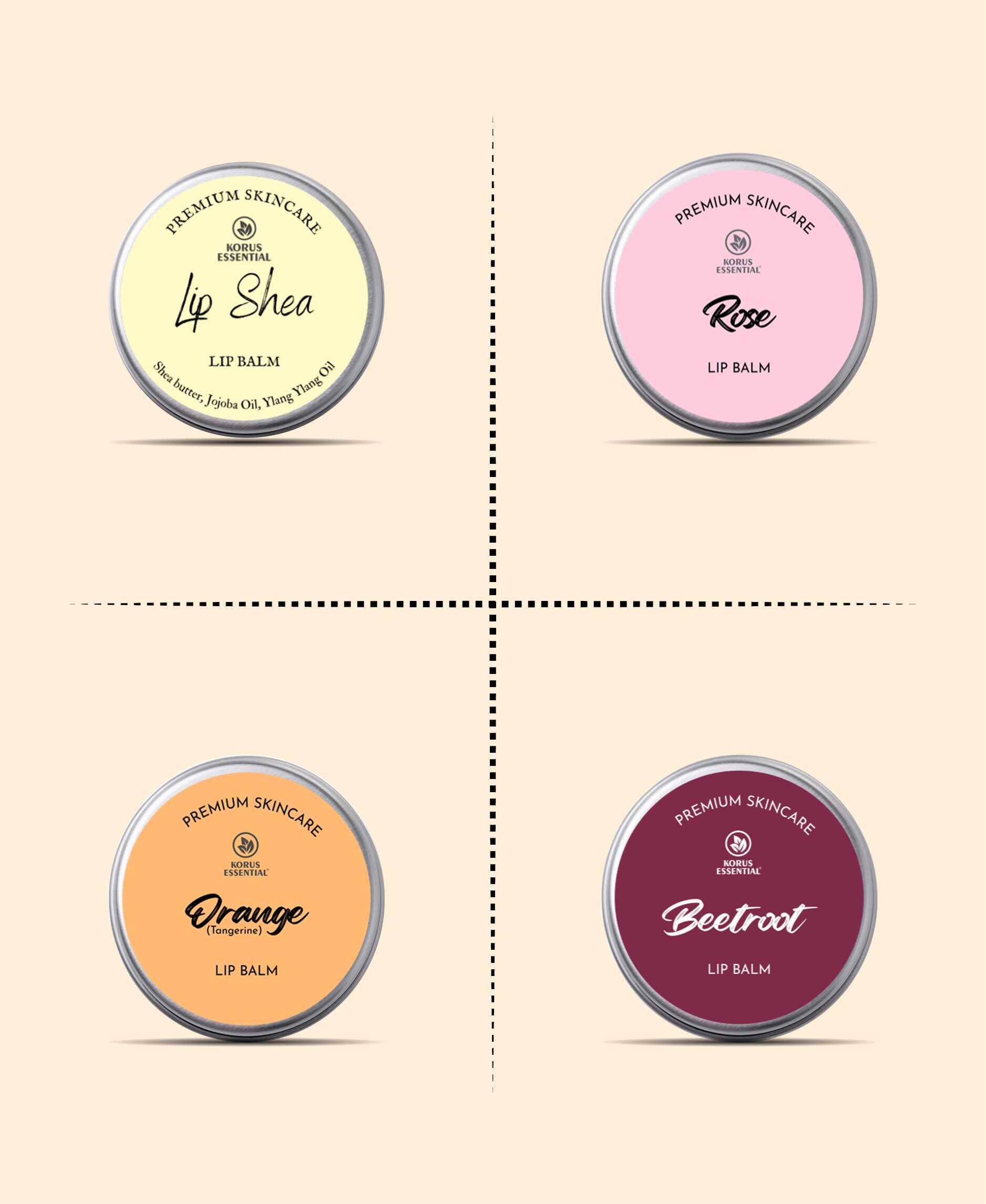 Korus Essential Vanilla Lip Balm 8gm - Shea Butter - Health N Wellness Shop