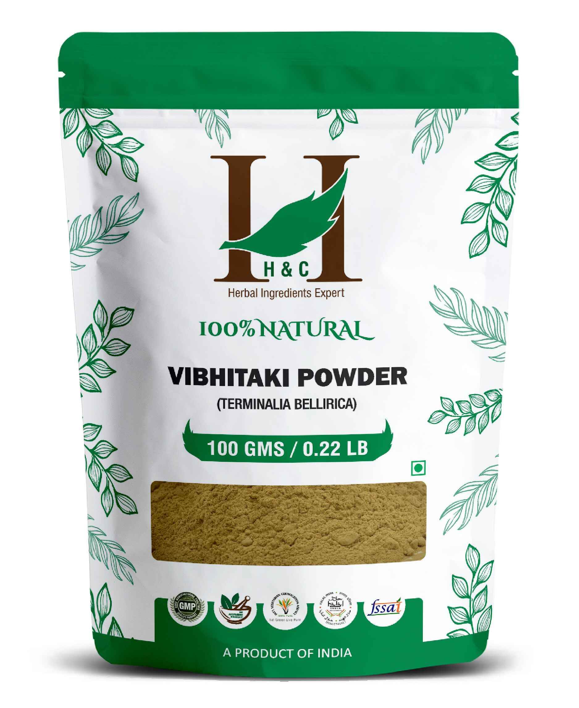 H&C Natural Vibhitaki Powder 100gm - Digestive Health & Immunity - Health N Wellness Shop