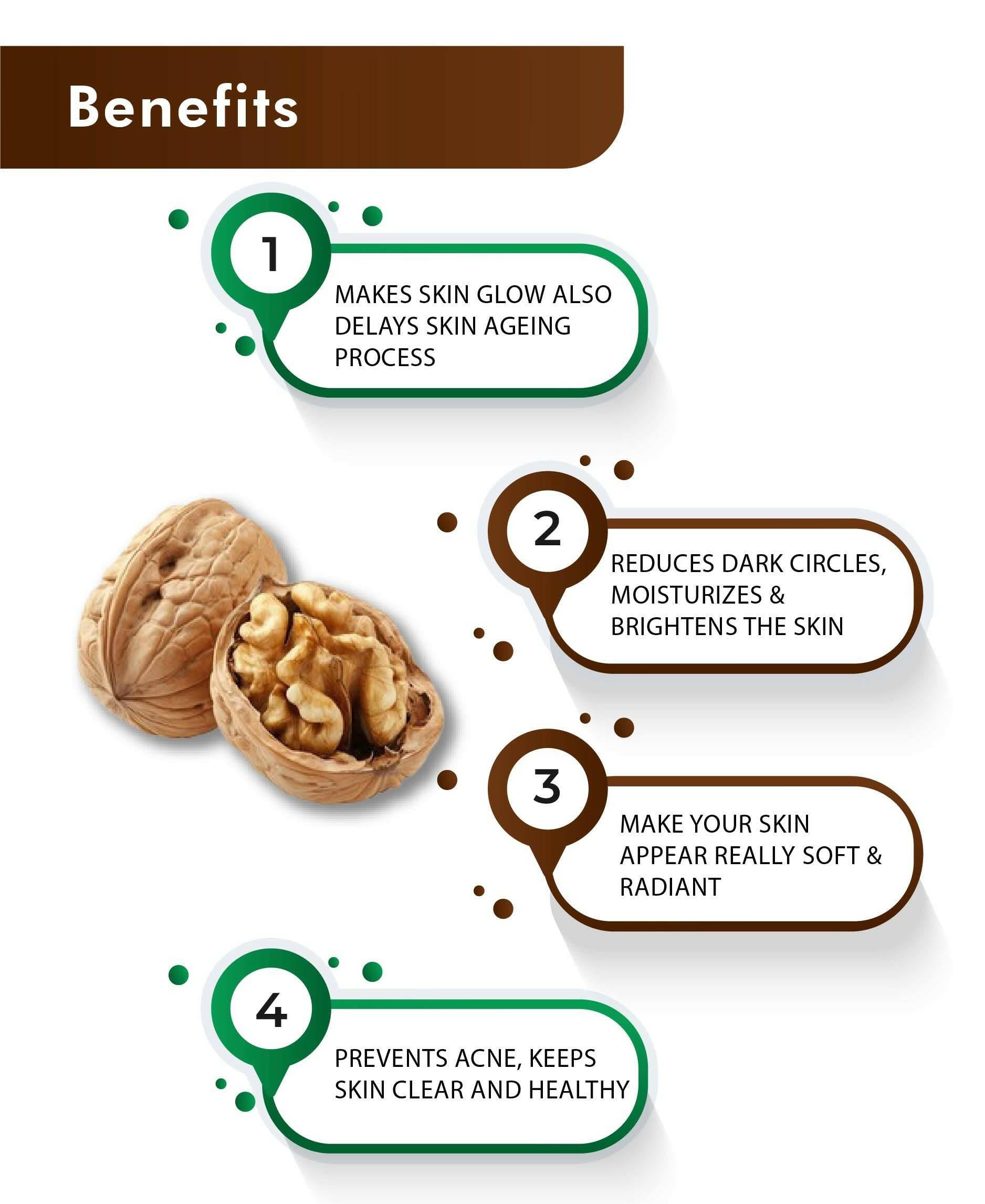H&C Natural Walnut Shell Powder 100gm - Natural Exfoliant - Health N Wellness Shop