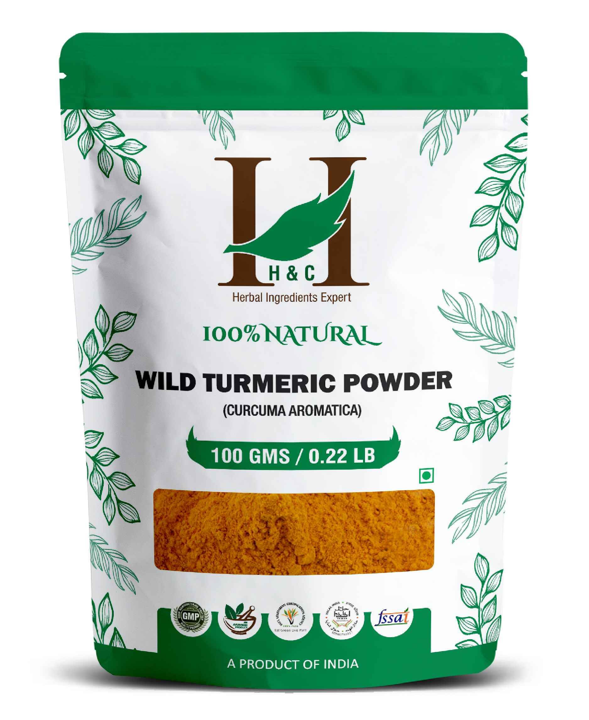 H&C Natural Wild Turmeric Powder 100gm - Radiant Skin & Acne Care - Health N Wellness Shop